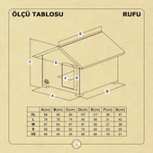 Doggi̇e Rufu Model Ahşap Köpek Kulübesi̇ M thumbnail 2