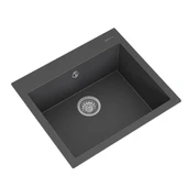 RealStone K002 Didyma 60 Tezgah Üstü Granit Eviye Antrasit thumbnail 2