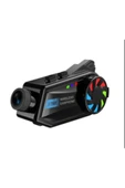 Bt68 Motosiklet Kask Bluetooth Kulaklık 1080p Kamera Ses Kontrolü Video Kayıt Özellikli İntercom thumbnail 1