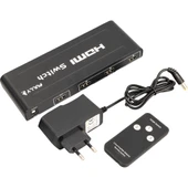 G 538H 3 Giriş 1 Çıkış HDMI Swıtcher Toplayıcı Metal Kasa Adaptörlü thumbnail 3