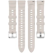 Sneezy Huawei Watch GT5 41mm İle Uyumlu SoftFlex Metal Tokalı Spor Silikon Akıllı Saat Kordonu  Starlight thumbnail 6