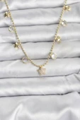 Pirinç Gold Renk Yıldız Model Kadın Kolye - EBJ251115W38370 thumbnail 1
