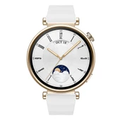 Sneezy Huawei Watch GT4 41mm İle Uyumlu SoftFlex Metal Tokalı Spor Silikon Akıllı Saat Kordonu  Beyaz thumbnail 5