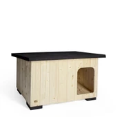 Doggi̇e Barka Model Ahşap Köpek Kulübesi̇ L thumbnail 1