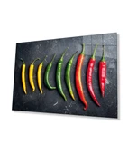 Renkli Biberler Cam Tablo thumbnail 1