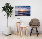 Deniz Günbatımı Cam Tablo 4mm Dayanıklı Temperli Cam thumbnail 2