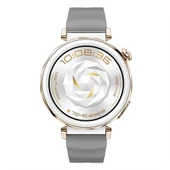 Sneezy Huawei Watch GT5 Pro 42mm İle Uyumlu SoftFlex Metal Tokalı Spor Silikon Akıllı Saat Kordonu  Koyu Gri thumbnail 5