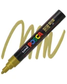 Uni Posca Su Bazlı Poster Markör Set Metalik Gümüş ve Altın 1.8 2.5mm PC5M thumbnail 2