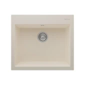 RealStone K002 Didyma 60 Tezgah Üstü Granit Eviye Krem thumbnail 1