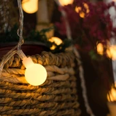 5 Metre 28 LED Gün Işığı Şeffaf Kablo Fişli  Eklenebilir Dekoratif Aydınlatma thumbnail 7