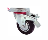 Servis Tekeri - Tablalı Frenli Siyah Döner - Çap 100 Mm thumbnail 2