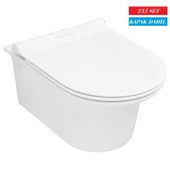 Serel Purity Asma Klozet (PR10) + Blaze Slim Yavaş Kapanan Kapak 2'li Set thumbnail 1