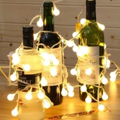 5 Metre 28 LED Gün Işığı Şeffaf Kablo Fişli  Eklenebilir Dekoratif Aydınlatma thumbnail 1