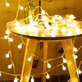 5 Metre 28 LED Gün Işığı Şeffaf Kablo Fişli  Eklenebilir Dekoratif Aydınlatma thumbnail 5