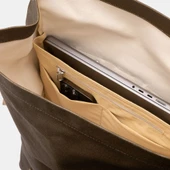 Brooks Pickwick Cotton Canvas Sırt Çantası Moss Kahverengi 26LT thumbnail 4