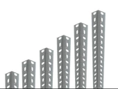 1 Adet Galvaniz Çelik Raf Profil  Galvaniz 275 cm 2.00 mm thumbnail 1