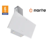 NARTE-H20190W 90CM BEYAZ CAM EĞİMLİ DAVLUMBAZ - 6 YIL GARANTİLİ thumbnail 3