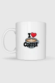 İ Love Coffee Tasarımlı Kupa Bardak thumbnail 2