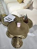 3 lü dövme sehpa gold eskitme thumbnail 1