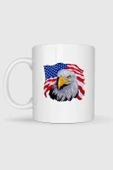 Amerika Kartalı Ve Amerika Bayrağı Tasarımlı Kupa Bardak thumbnail 2