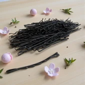 Technow Siyah %100 Metal Esnemez Dayanıklı Kadın Saç Tel Tokası 100  Adet thumbnail 8