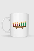 Kwanzaa Kinara Christmas Candle Tasarımlı Kupa Bardak thumbnail 2