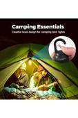 Taşınabilir Şarjlı Led Ampül Outdoor Kamp Bahçe Lambası 10w Askılı Kırılmaz Led Işık thumbnail 4