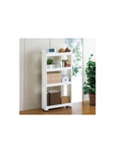 Slim Organizer 4 Katlı Plastik Banyo / Mutfak Düzenleyici Raf – Beyaz (49,5 × 14 × 101 cm) thumbnail 4