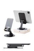 Vos Versa Metal 360° Dönebilen Katlanır Telefon Ve Tablet Standı VVE1039 thumbnail 2