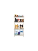 Slim Organizer 4 Katlı Plastik Banyo / Mutfak Düzenleyici Raf – Beyaz (49,5 × 14 × 101 cm) thumbnail 2