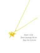Stella Kuzey Yıldızı Kadın Gümüş Kolye thumbnail 3