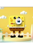 Sünger Bob Tasarımlı Yeni Nesil Çocuk Dijital Mini Fotoğraf Makinesi Çift Kamera thumbnail 4