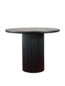 Arya Yuvarlak Siyah Ahşap Bohem Masa 110x110 thumbnail 1