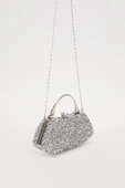 Mini Gümüş Taşlı Abiye El Çantası 930184 thumbnail 4