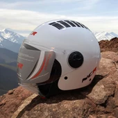 NCR KASK ÇENESİZ 230 ECE BELGELİ - PARLAK BEYAZ thumbnail 2