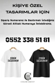 Kişiye Özel Baskı (Kendin Tasarla) Baskılı %100 Pamuk Bisiklet Yaka Relax Kesim T-Shirt thumbnail 4