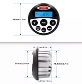 Guzare GR304 Su Geçirmez Bluetooth Marin Stereo Radyo thumbnail 2