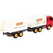 Polesie City-2 Sürtmeli Çift Dorse Tır Işıklı Sesli Beyaz Kabin Kutuda 96388 thumbnail 4