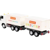 Polesie City-2 Sürtmeli Çift Dorse Tır Işıklı Sesli Beyaz Kabin Kutuda 96388 thumbnail 3