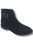 Zerhan 801 Kadın Siyah Tokalı Fermuarlı Büyük Numara Bot 41 42 thumbnail 4