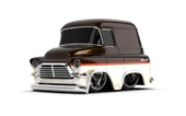 Adore Oyuncak CarTuned S2 1957 GMC Panel Van - Kahverengi Custom Araba ICT529705 thumbnail 1