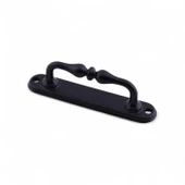 Metal Kapı Çekme Kolu 12 cm Dolap Saclı Mobilya Dolap Çekmece Tutamağı Kulp Kulpları Siyah thumbnail 4