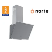 NARTE-H20160S 60CM GRİ CAM EĞİMLİ DAVLUMBAZ - 6 YIL GARANTİLİ thumbnail 3