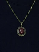 Doğal Taş Akik Doğal Taşlı Kadın Doğal Taş Otantik Kolye euk27a thumbnail 2