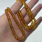 Doğal Kaya Damla Kehribar Tesbih 99luk 6,6mm 17,40 Gram thumbnail 2