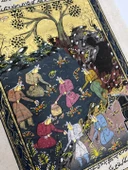 Gizemli Vadide Merasim Adlı El Yapımı Minyatür Resim 27,5x17,5 cm thumbnail 3