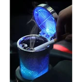 Periboia Araç İçi Oto Kokusuz Küllük RGB Işıklı Kapaklı thumbnail 1