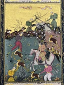 Avla Başlayan Sefer Adlı El Yapımı Minyatür Resim 27,5x17,5 cm thumbnail 2