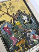 Ağacın Altında Yazılan Ferman Adlı El Yapımı Minyatür Resim 28x17,5 cm thumbnail 3