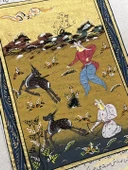 Sessiz Tuzak Adlı El Yapımı Minyatür Resim 20,5x12,5 cm thumbnail 3